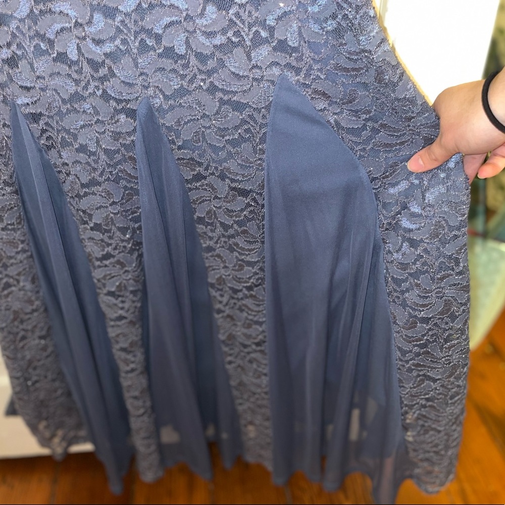 ONYX Nite periwinkle blue lace dress
